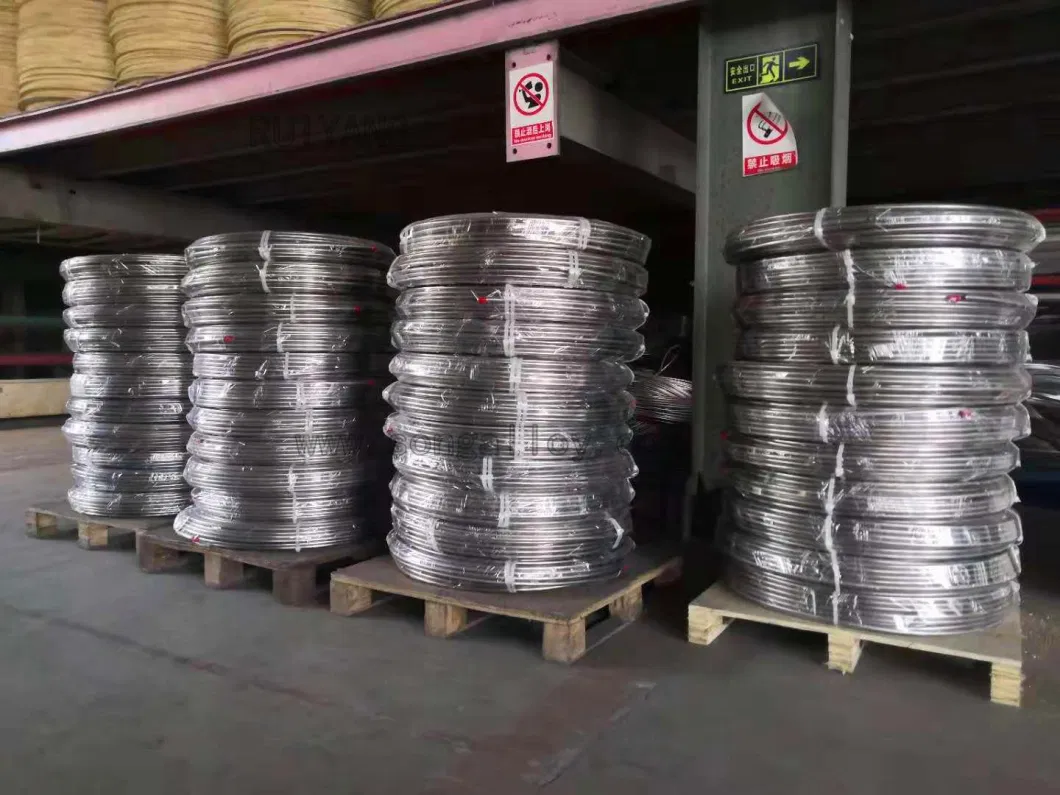 Stainless Steel Coiled Tubing AISI316 AISI304 in Steel Pipe Tube
