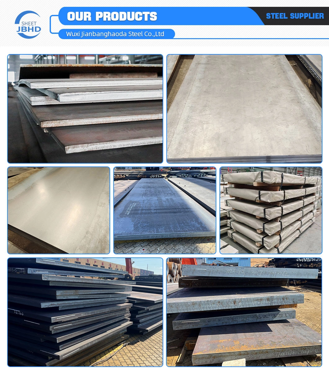 ASTM China Mill Factory A36 Q235A Q255A SA285grc P355nl2 Spv490q A537 Q355ND Spv355 Hot Rolled Ms Mild Carbon Steel Plate for Building Material and Construction